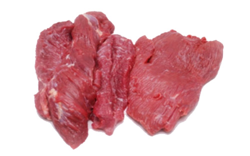 Slices buffalo meat cut